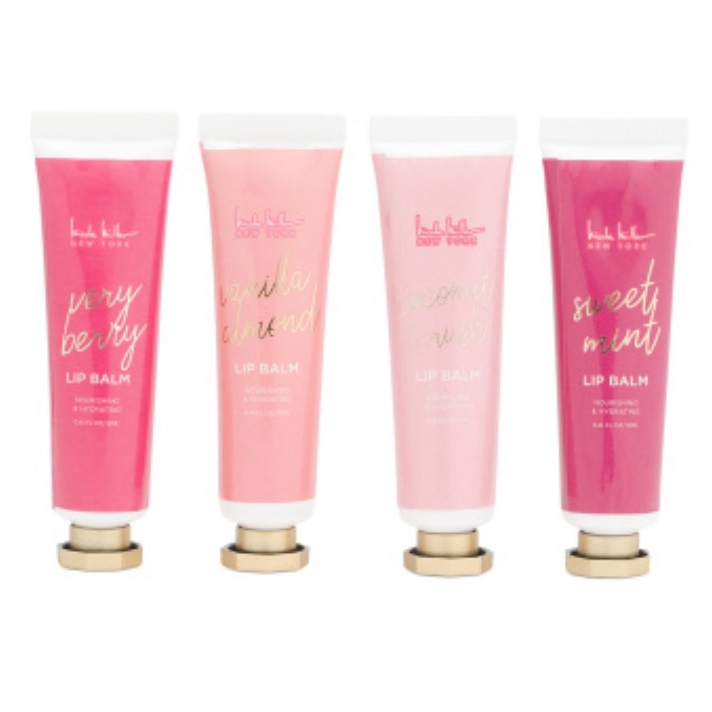 Nicole Miller NY Lip Balm Collection’Give me Butterflies’ 4 pc. BRAND NEW